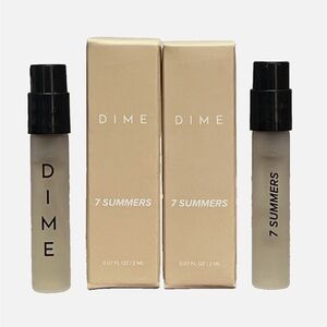 NEW 2x Dime Beauty 7 Summers E T Sample Fragrance Travel Sprays